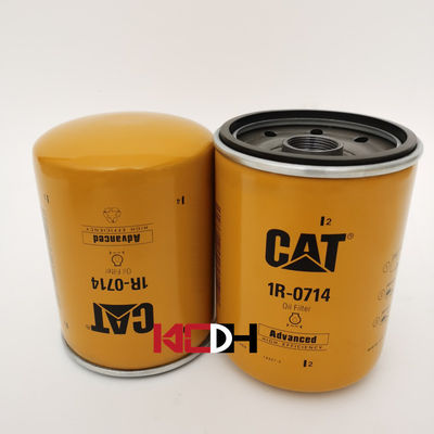 Filtro de aceite hidráulico 1R0714 del excavador 3416643 para CAT Engine